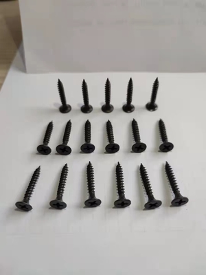 4.8 Fine #6x1" Carbon Steel Self Drilling Screws Drywall Black Customized