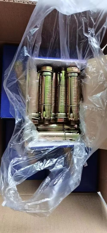 Fixing Anchor Bolts with three or four pcs Loose Bolt Shield Anchor Yellow Zinc Plated wall fix bolts