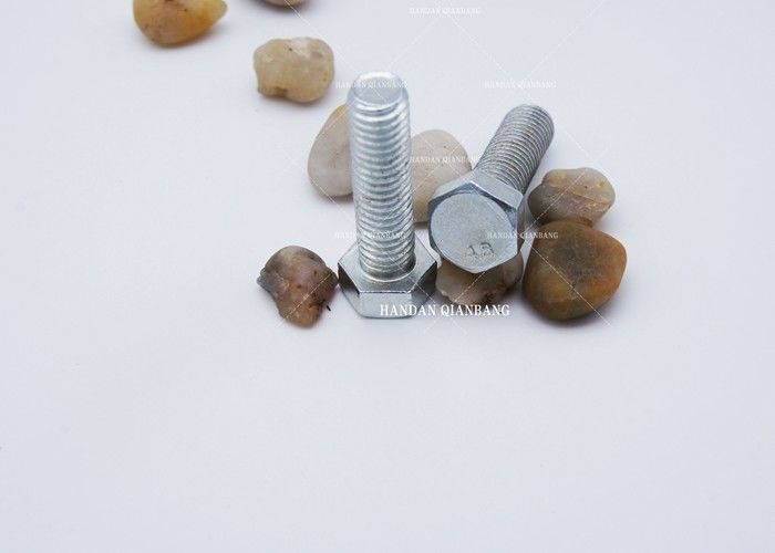 Zinc Coated Hex Head Flange Bolt / Full Thread Heavy Hex Structural Bolts M6-M24