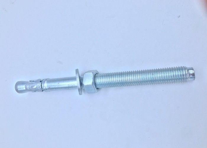 M6-M24 Metal Concrete Wedge Anchor Bolts With Blue &amp; White Zinc Plated