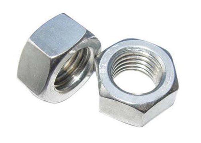 Customize Carbon Steel Hex Head Nuts , Hexagon Coupling Nuts DIN Standard