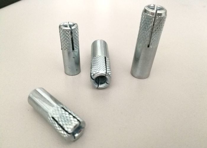 4.8 Grade Zinc Plated Drop In Anchor In Concrete , M8 M12 Drop In