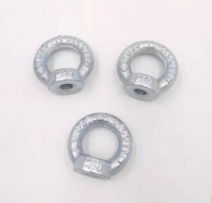 Carbon Steel White Zinc Plated Din 582 Heavy Duty Lifting Eye Nut M6